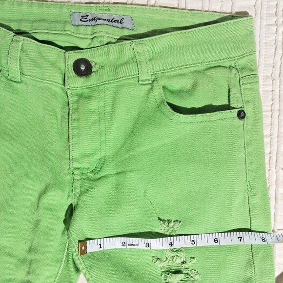 Emperial Green Lime Ripped Skinny Women's Jeans‎ Size 5 Size S. - Picture 16 of 17